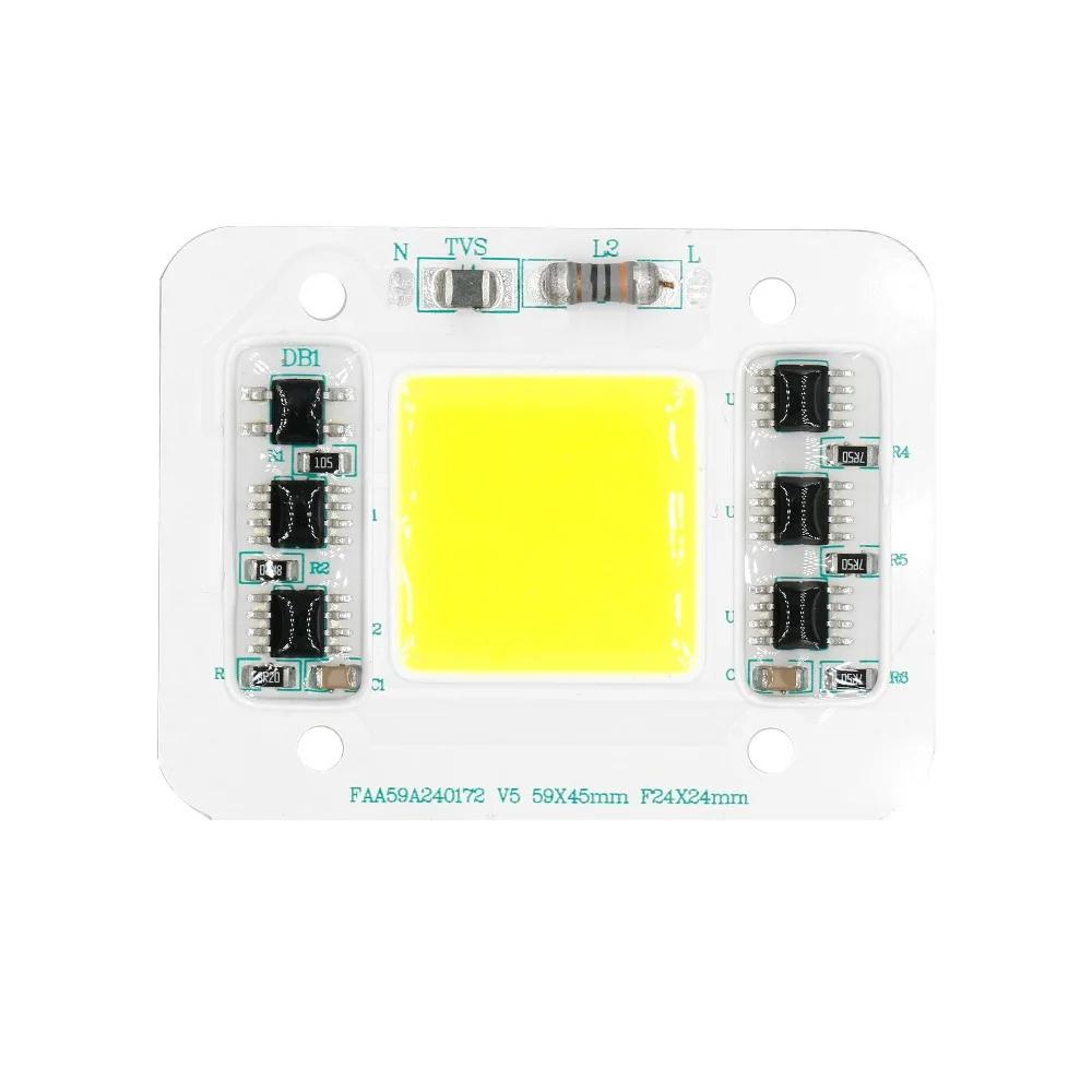 ǰ 50W AC220V LED  COB  Ĩ, Ʈ IC ȭƮ    ߿ ǳ   DIY LED